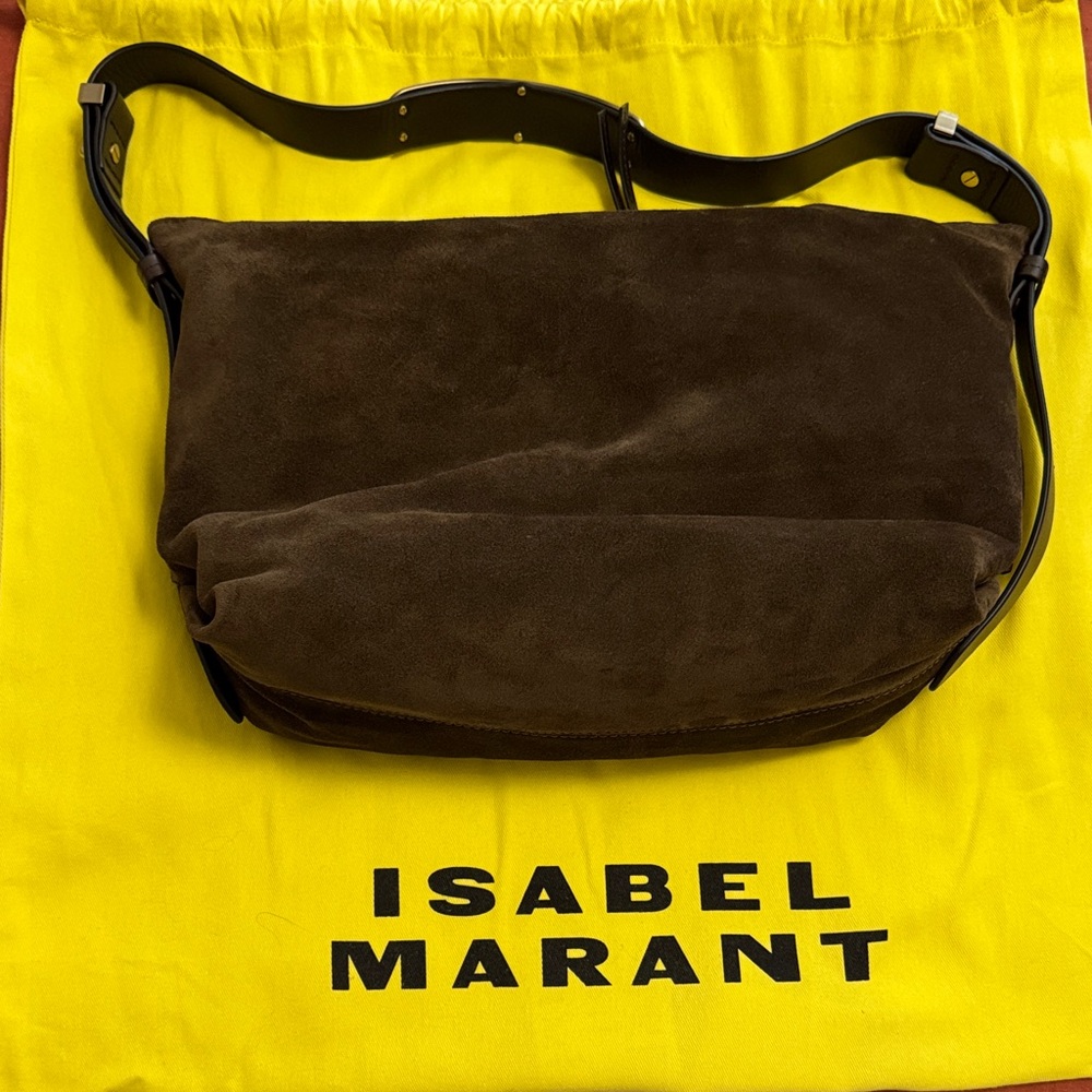 Isabel Marant Dark Brown suede Leyden Bag